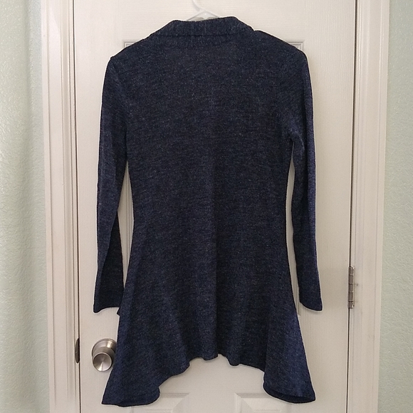 Heather Navy Cardigan Wrap - Picture 4 of 4